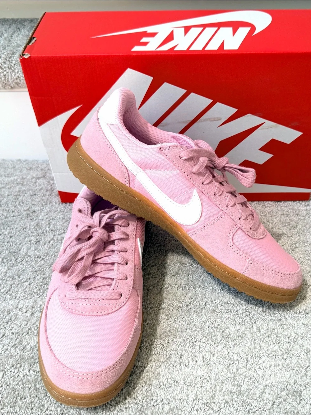 Nike Field General Sneakers Pink & White (Big Kid)